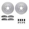 Dynamic Friction Co 4312-40038, Geospec Rotors with 3000 Series Ceramic Brake Pads includes Hardware, Silver 4312-40038